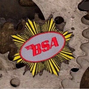 BSA Gold Star Embroidered Iron-On Sew-On Patch - NEW